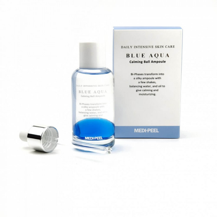 MEDI-PEEL Blue Aqua Calming Ball Ampoule / Увлажняющая и успокаивающая сыворотка