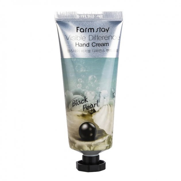 FarmStay Visible Difference Black Pearl Hand Cream / Крем для рук с экстрактом черного жемчуга