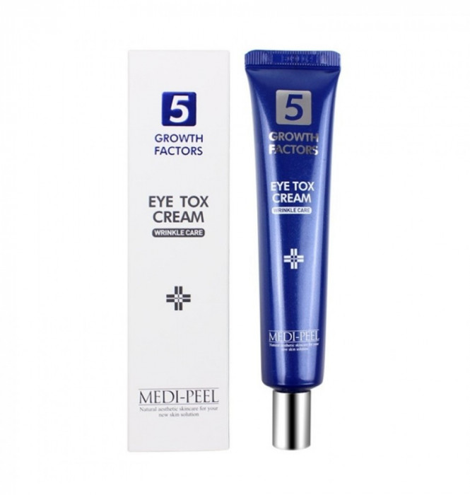 MEDI-PEEL 5 Growth Factors Eye Tox Cream / Омолаживающий лифтинг-крем для век с пептидным комплексом