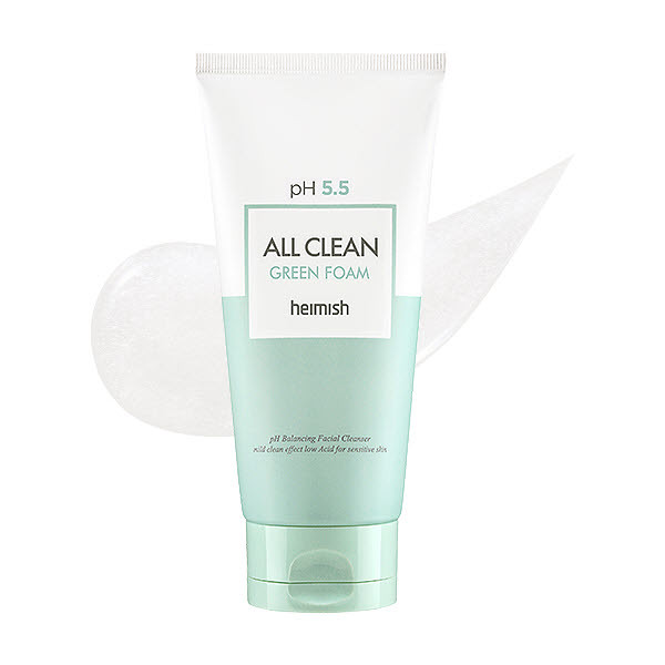 Heimish All Clean Green Foam / Очищающая пенка для умывания с нейтральным